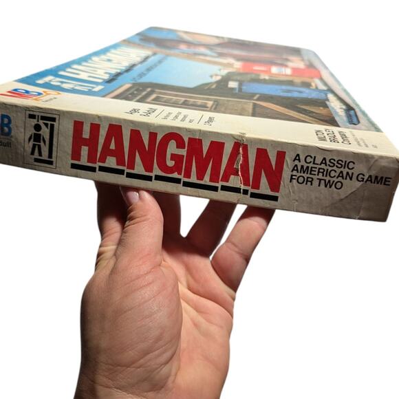 Vtg 1976 Milton Bradley Hangman 2 Player Family Spelling Board Game Complete - Picture 3 of 6